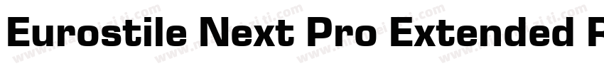 Eurostile Next Pro Extended Regular字体转换